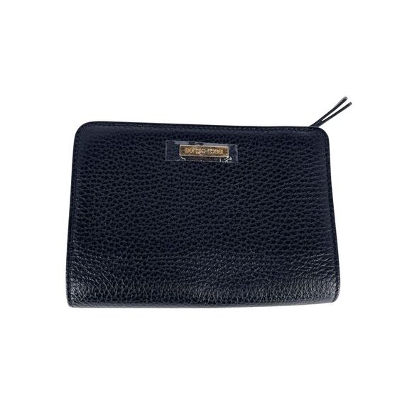 Sergio Rossi Handbags - Sergio Rossi Bifold Zip Wallet in Black Leather